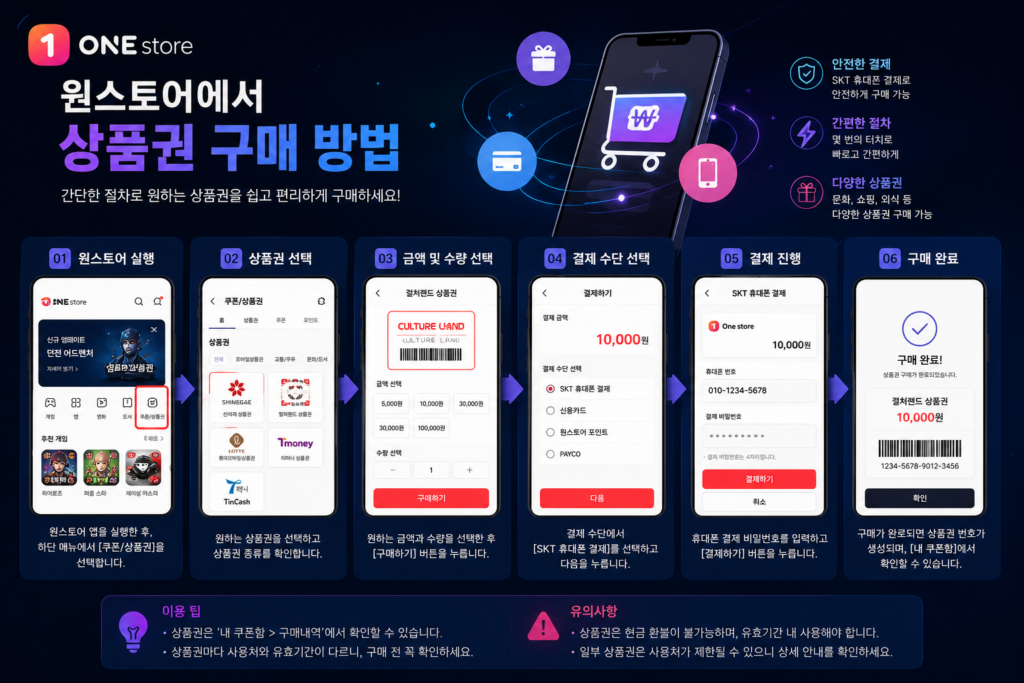원스토어상품권구매방법