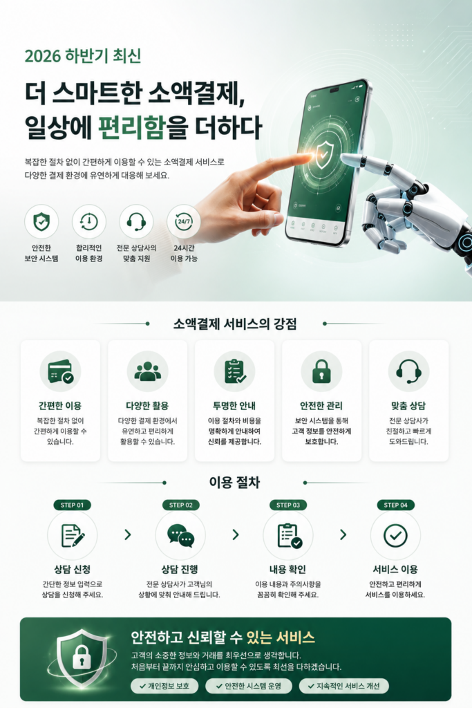 2026최신 소액결제