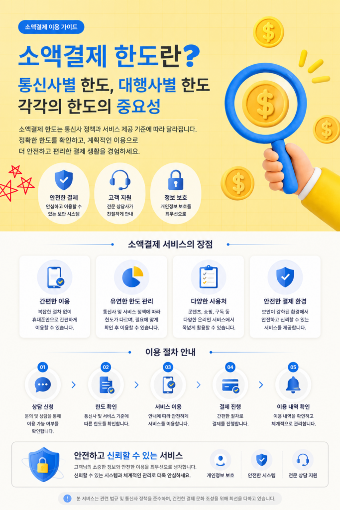 소액결제한도란?